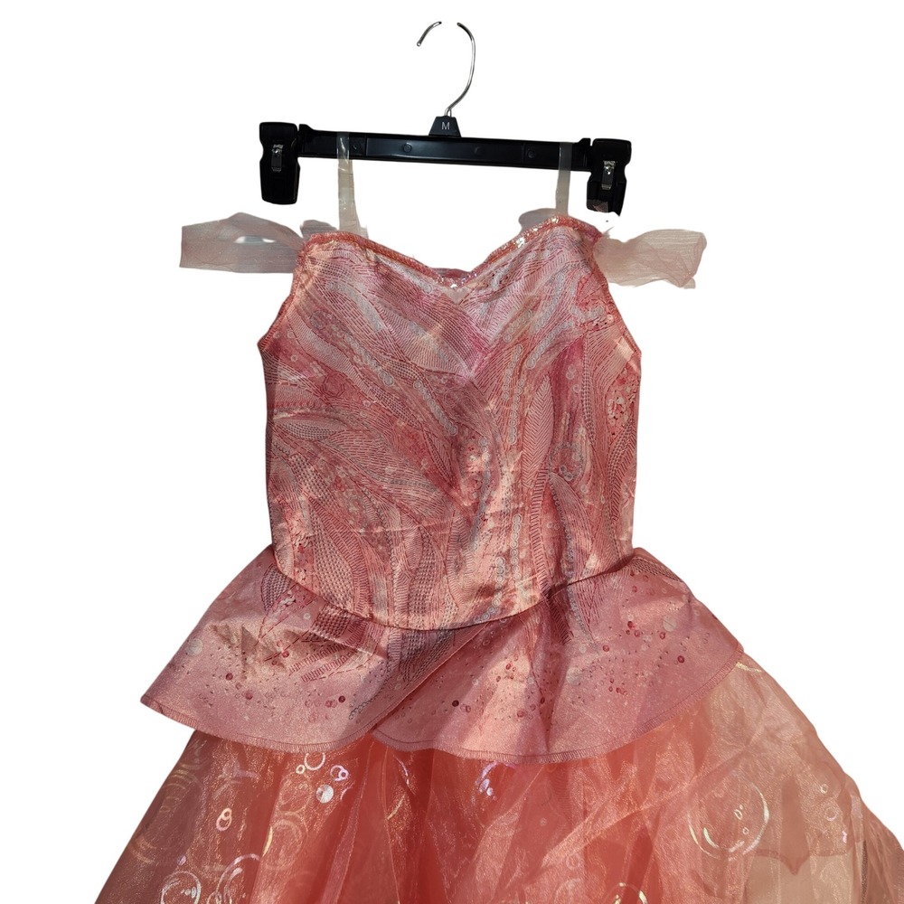 Wicked Glinda the Good Witch Costume Dress Pink Iridescent Kids L 10/12 NWOT
